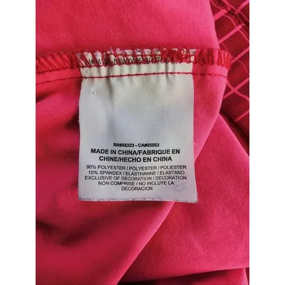 Nike Shorts Womens Extra Large Red Pink Grid Print Running Training Athletic - Picture 8 of 10